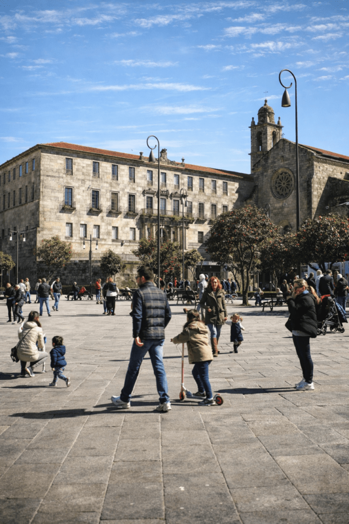 Plaza de la Herreri en Pontevedra.