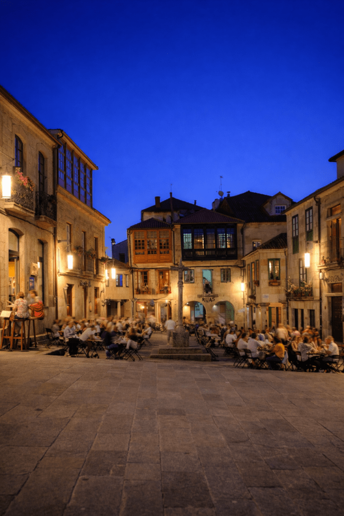 Plaza de la leña en Pontevedra.