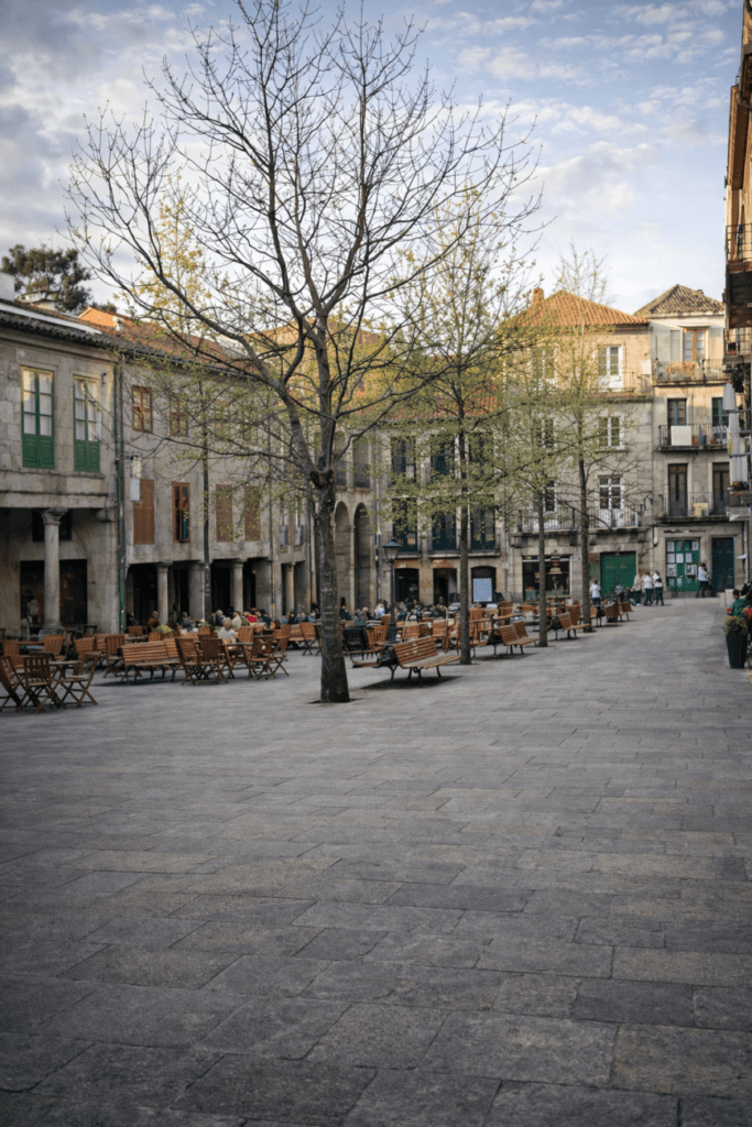Plaza de la Verdura en Pontevedra.