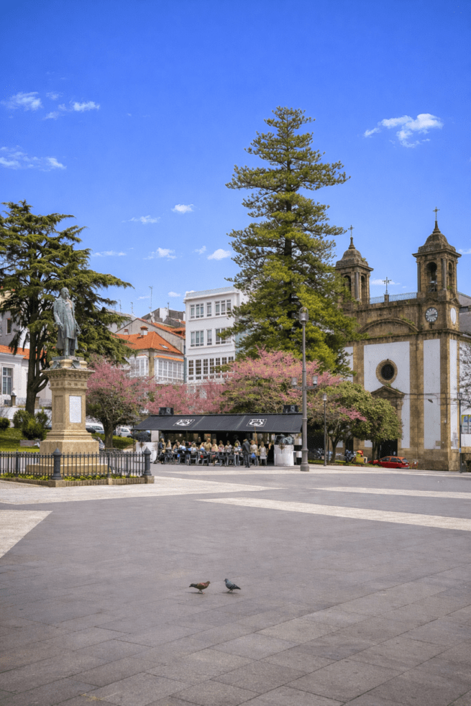 Ferrol y el barrio de la Magdalena.
