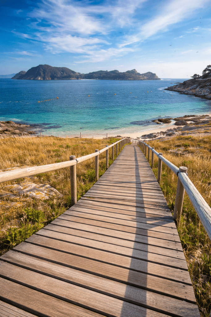 Playa en las Islas Cies.